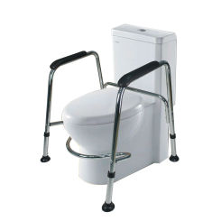 Height Adjustable Bathroom Safety Assist Frame Handrail Handicap Toilet Safety Grab Bar