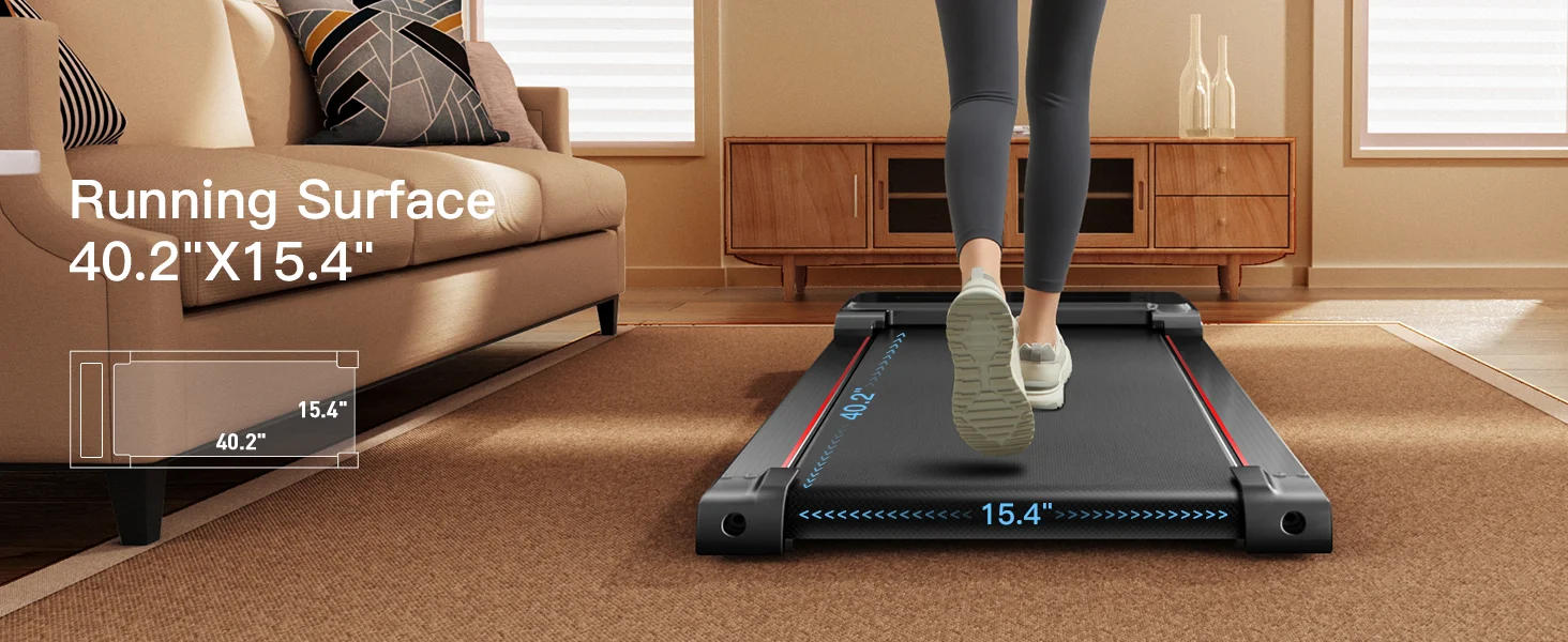 Description Picture 6 of itemFITNESS Under Desk Treadmill with Full-Screen Display, Walking Pad for Home Small, 2.5 HP Quiet Brushless, 265 LBS Capacity