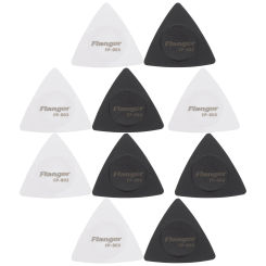 10PCS Guitar Pick, Triangle Professional Guitar Pick, Non- Grip Guitar Plectrum, 3 Different Thicknesses Guitar Pick for Bass