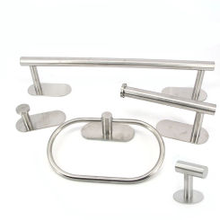 Towel Bar for Bathroom No Drilling Stainless Steel without  Bathroom Accessories Sets Toilet Tissue Roll Paper Holder Rack R23
