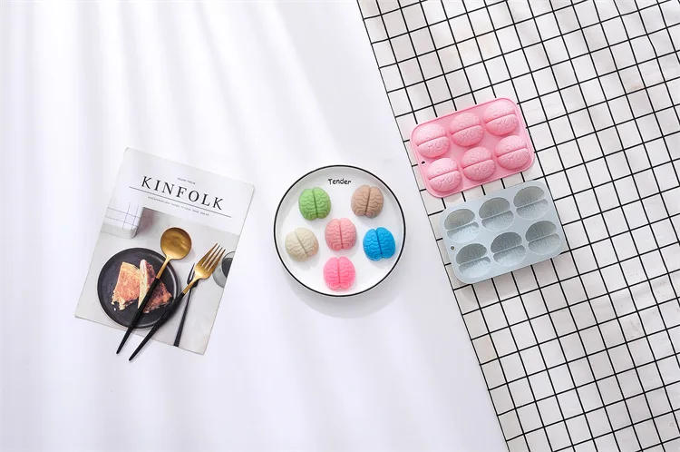 Description Picture 3 of item6 Even Brain Modeling Silicone Mold Handmade Soap Mold Soap Making Supplies Ice Mold