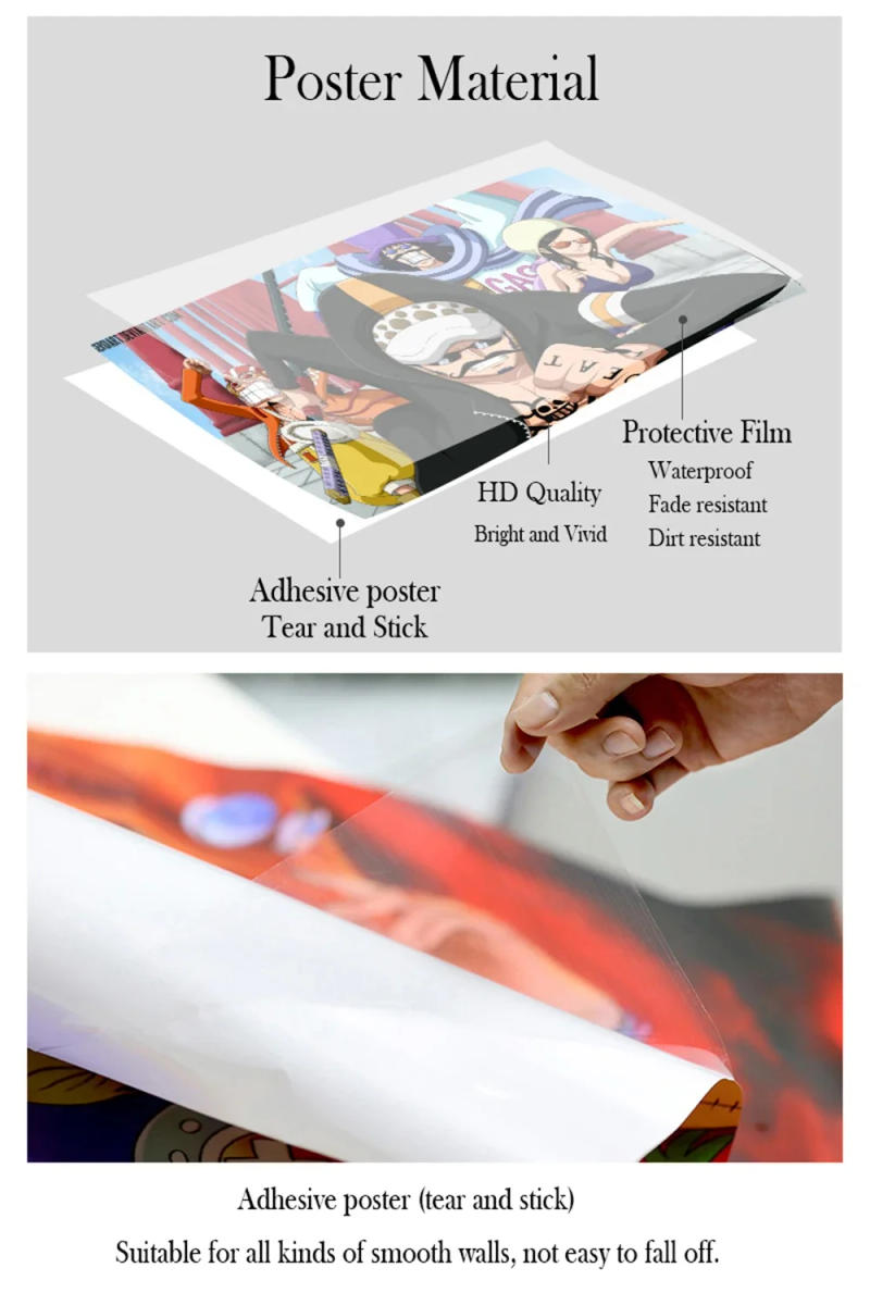 Description Picture 6 of item1pc Toilet-bound Hanako-kun Anime Poster Decorative Painting Bedroom Bedside Wall Sticker Living Room Cafe Modern Interior Mural