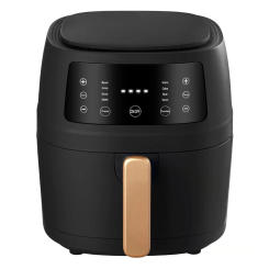 Air Fryer 5L Large Capacity Smart Automatic Household Multi-Function LED Ouchscreen Deep Fryer Without Oil Black EU Plug