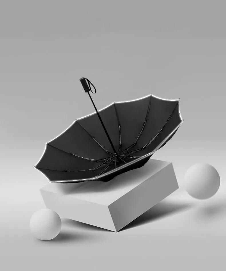 Description Picture 5 of itemXiaomi 10 Ribs Umbrella Fully Automatic Reflective Umbrella Reverse Folding Multifunctional Sunshade Rain Umbrella Business