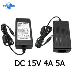DC Power Supply 15V 4A 5A Adapter Transformer Universal Electric Source 220V To 15V AC Power Adapter Source For LED Strip EU US