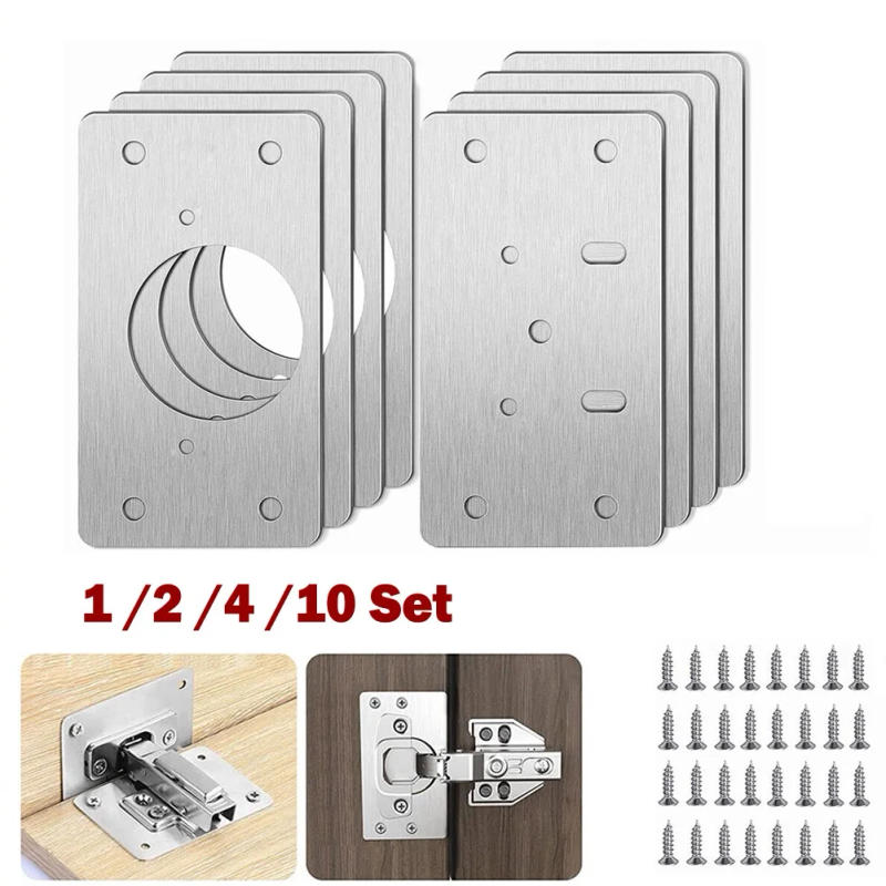 Description Picture 3 of itemBoth Door Board Technology Repair Plate Hinge Door For Cabinet Close Hinges Cupboard Door Fixing Kitchen Repair Tool