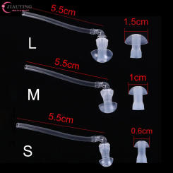 1set Hearing Aids Accessories New Hearing Aid Earplug Ear Plugs Eartips Domes with Sound Tube Tubes + Domes (L M S) Size