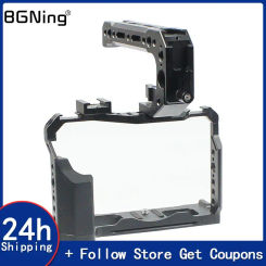 X-T4 Camera Rig Full Cage for FUJIFILM Fuji XT4 Formfitting Combo w/ Top Handle Grip Cold Shoe Mount Mutiful Thread Tripod Holes