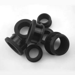 Hole Plugs End Caps Black Silicone Rubber Snap-on Grommet Bung Wire Cable Protect Bush Hollow O-rings Sealed Gasket 4.5mm-30mm