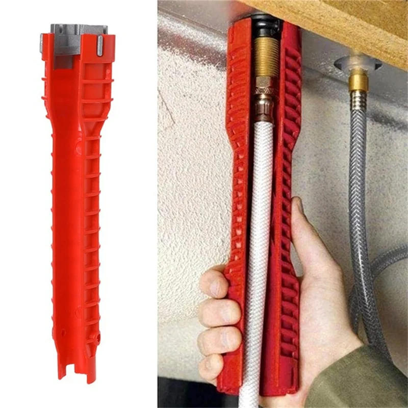 Description Picture 4 of item8 In 1 Multifunctional Sink Wrench Water Pipe Faucet Bathroom Installation Special Plumbing Water Heater Spanner Repair Tool