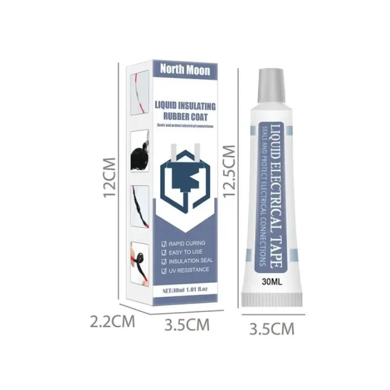 Description Picture 2 of itemLiquid Insulating Tape Waterproof Electrical Retardant High Temperature Cable Repair Wire Coat Paste Fast Fixed Dry Sealing Glue