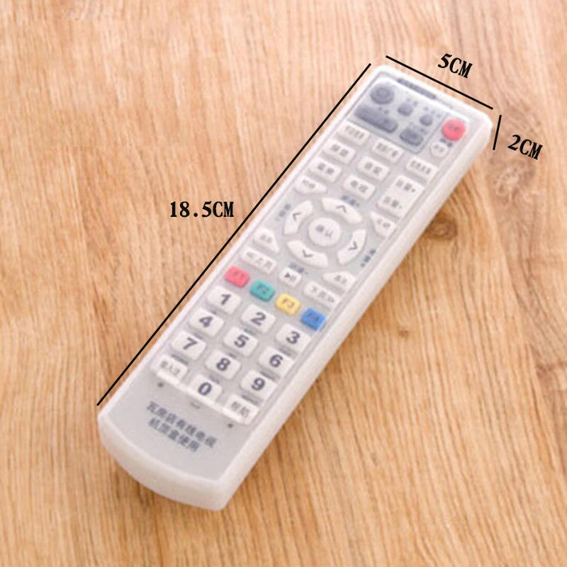 Description Picture 4 of itemUniversal Waterproof Silicone TV Remote Control Cover Clear Shrink Film TV Remote Control Protective Case Dust Proof Cover
