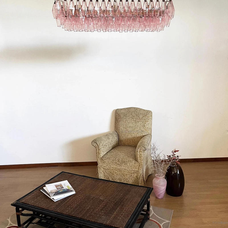 Description Picture 3 of itemNordic Vintage Diamond Shape Glass Ceiling Pendant Lights Long for Dining Room Table Hanglamp