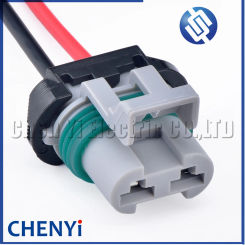 2 Pin automotive waterproof connector engine fan module electronic fan controller Wire harness plug 15363990 For Ford Mazda