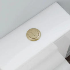 1pc High-Quality  38mm Brushed Brass Gold Close  Coupled Toilet Flush Cistern  Button Round Dual Press Tank  Push Switch