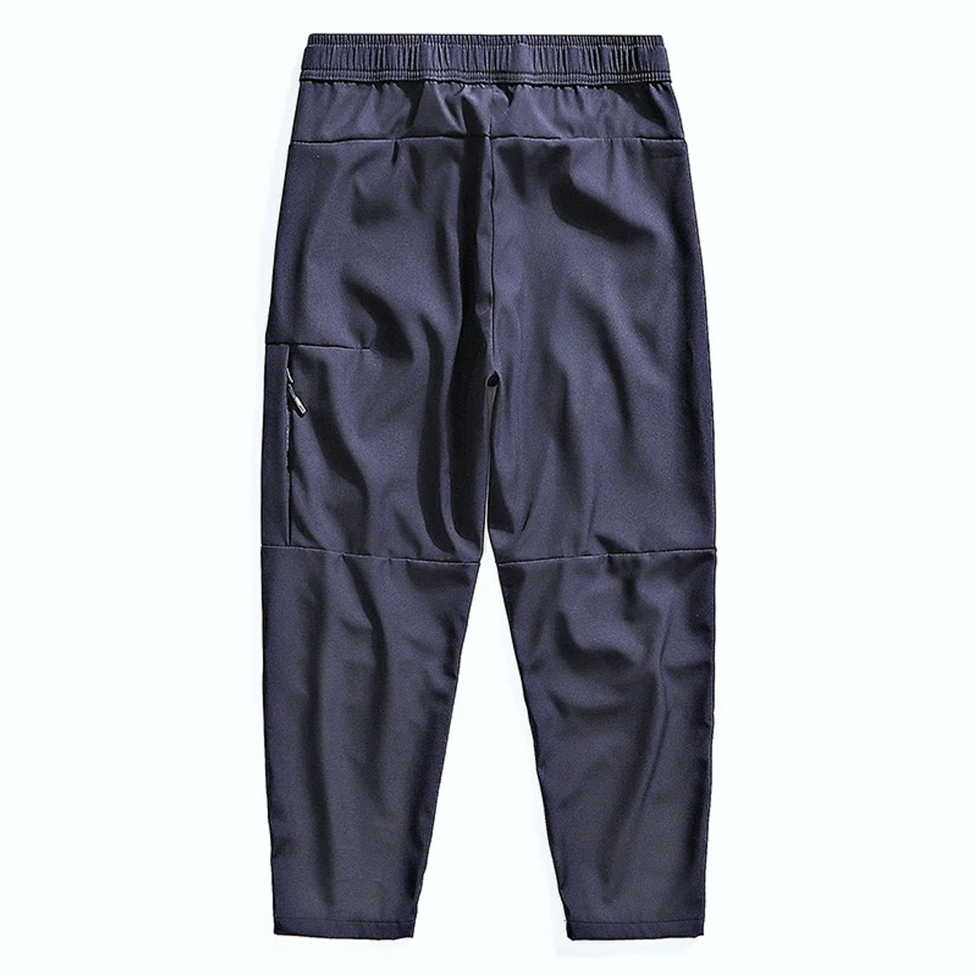 Description Picture 5 of itemFashion Elastic Sashes Pockets Solid Color Casual Pants Men's Clothing 2024 Spring Autumn Loose Korean High Waist Cargo Pants