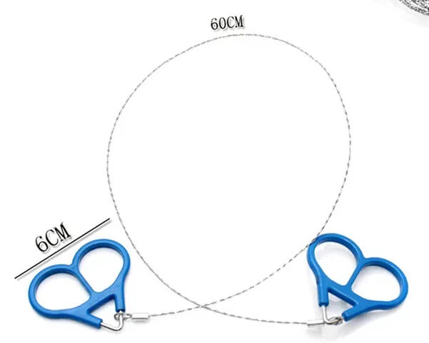 Description Picture 5 of itemSaw Wire EDC Emergency Survival Gear Travel Camping Hiking Hunting Climbing Survival Tool Kit Outdoor Plastic Steel Ring Scroll