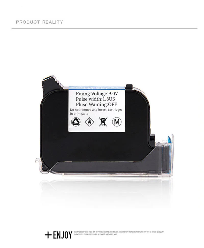 Description Picture 5 of item2588 42ML Black Red Blue Green Printer Ink Cartridge Quick-drying 12.7mm Print Height Universal for Handheld Inkjet Printer