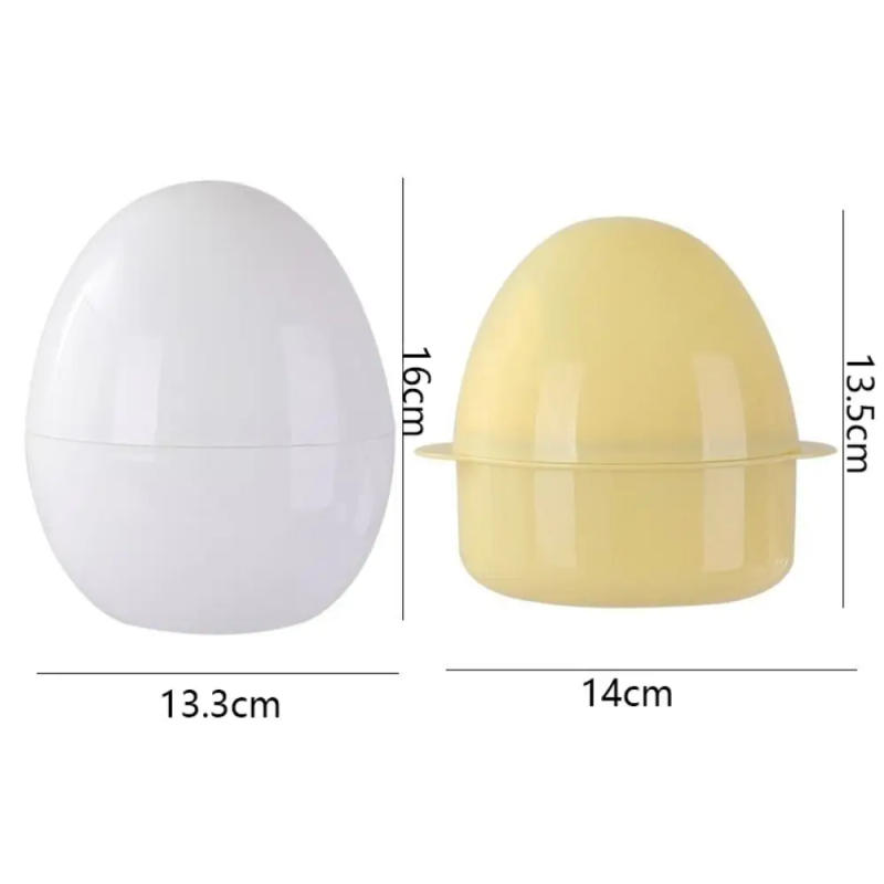 Description Picture 3 of itemMultifunctional 4 Grids Egg Shape Microwave Egg Steamer Professional White Microwave Boiled Egg Maker Quick Egg Cooker Breakfast