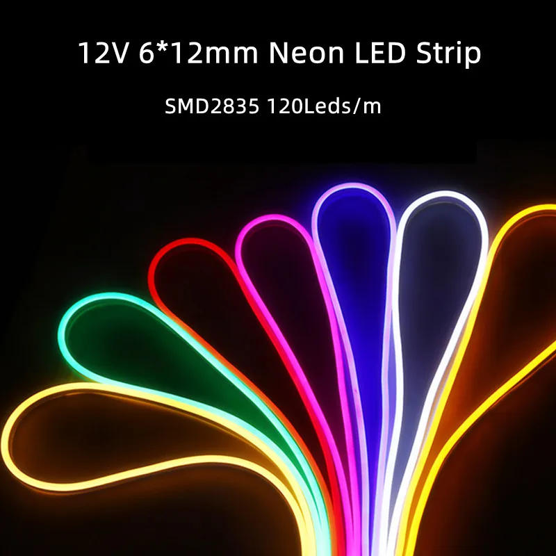 Description Picture 2 of itemLed Light Strip 5m SMD2835 6X12MM 12V Waterproof Silicone Flexible Neon Light Strip Outdoor Advertising Decoration Room Decor
