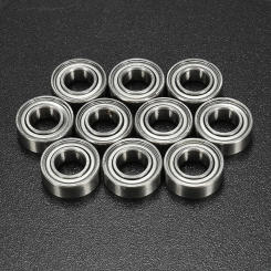 10pcs/set Radial Shafts Ball Bearings Strong Load Capacity 687zz Oil-impregnated Sliding Bearing Hardware Parts for Sports Goods