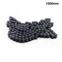 #25 Roller Chain 04C-1 Carbon Steel Chains 6.35mm 1/4 Inch Pitch Connecting/Offset Links Full/Half Buckle for Bycicles Scooter