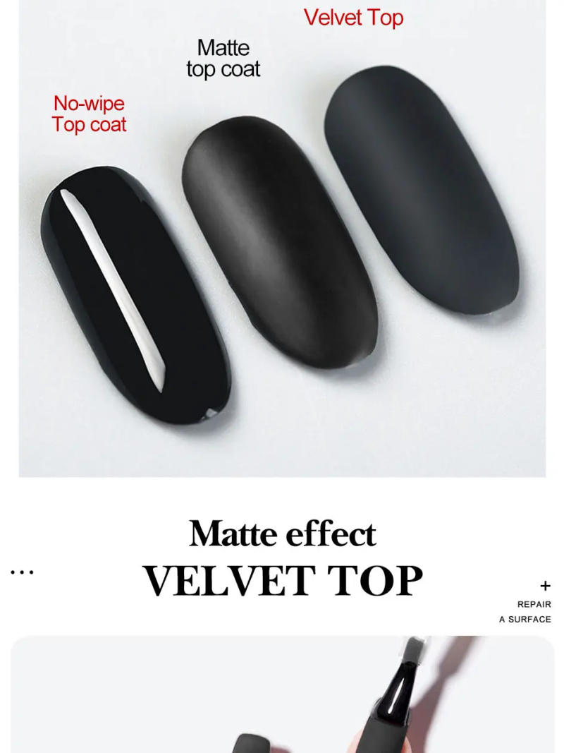Description Picture 4 of itemArte Clavo Matte Velvet Top Coat UV Gel Soak Off Varnish Semi-Permanent Nail Reinforce Gel Base Coat Diamond Tempered Top Coat