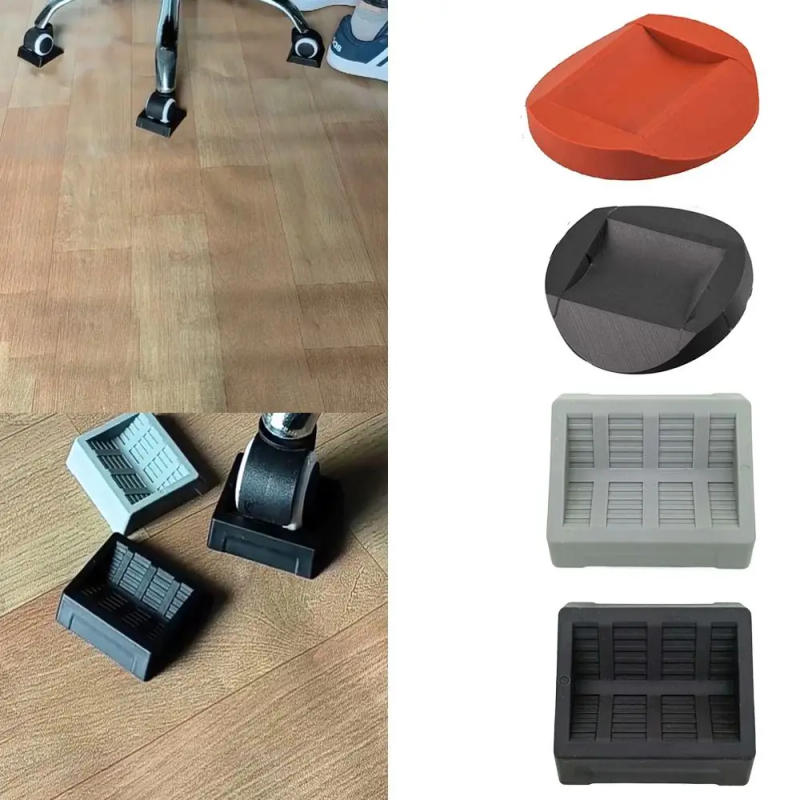 Description Picture 2 of itemUniversal Chair Wheel Stopper Non-slip Wheel Holder Furniture Caster Cups Durable High-quality Anti Vibration Pad