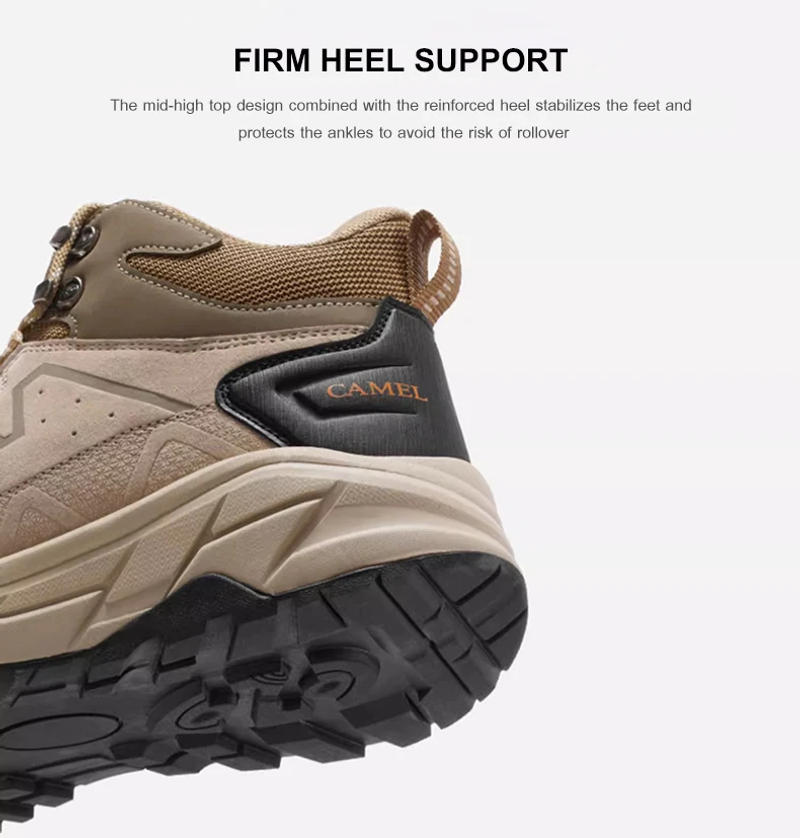 Description Picture 4 of itemGOLDEN CAMEL Hiking Shoes Women Anti-slip Waterproof Wear-resistant High-top Hiking Boots Professional Trekking Shoes for Men