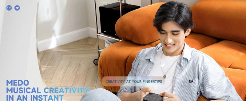 Description Picture 2 of itemDonner MEDO Bluetooth MIDI Controller, Portable Electronic Instrument | Chord, Sample, Lead, Bass, Drum