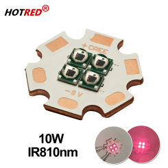 10W High Power LED Chip IR Infrared 810nm 12W 3535 4Chips 1.5V 3V 6V Bead Diode 700/1400/2800mA For Night Vision Security Laser