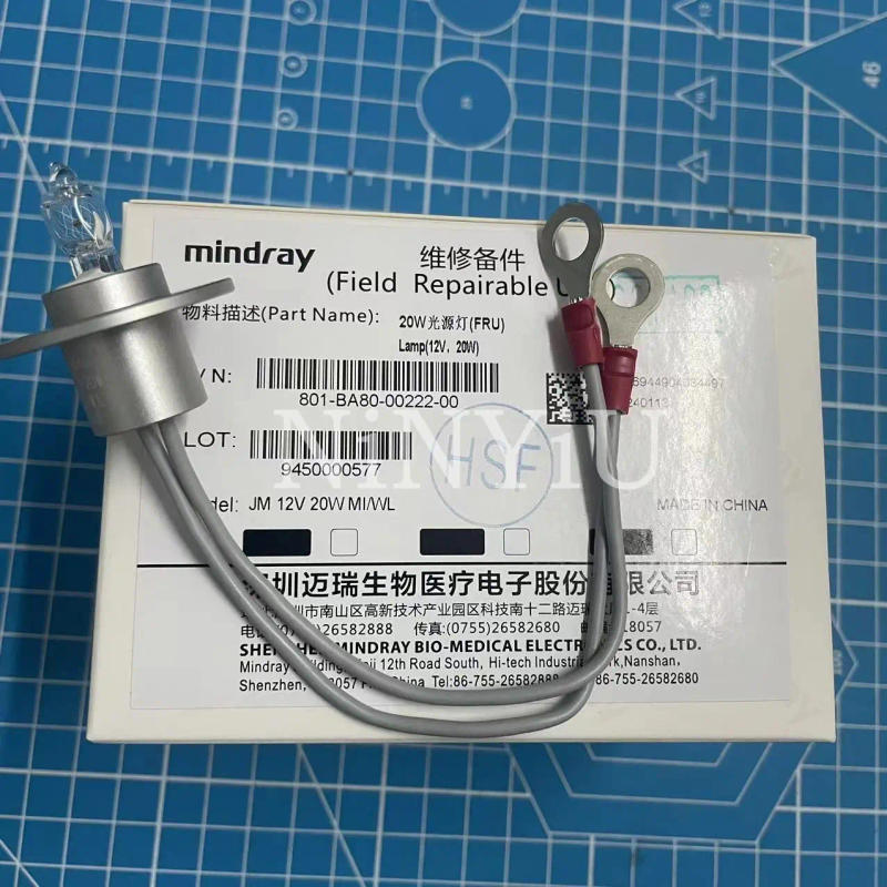 Description Picture 2 of itemOriginal Mindray JM 12V20W MI/WL 801-BA80-00222-00 Halogen Lamp For Mindray BS300 BS320 BS400 BS420 BS480 BS490 BS600 BS620