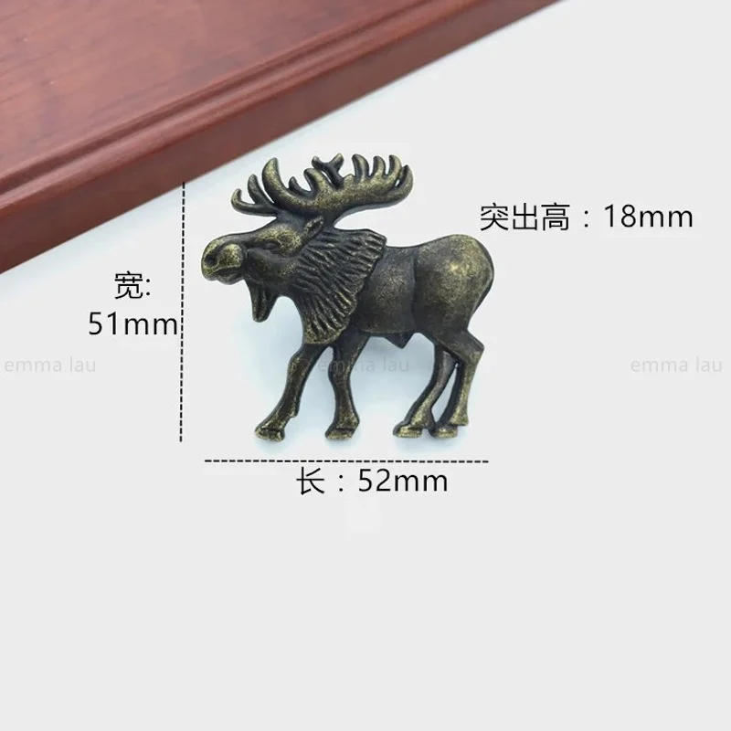 Description Picture 4 of itemVintage Lion Deer Furniture Handle Animals Shape Handles Drawer Knob Cabinet Door Wardrobe Cupbaord Pulls Hardware Diy