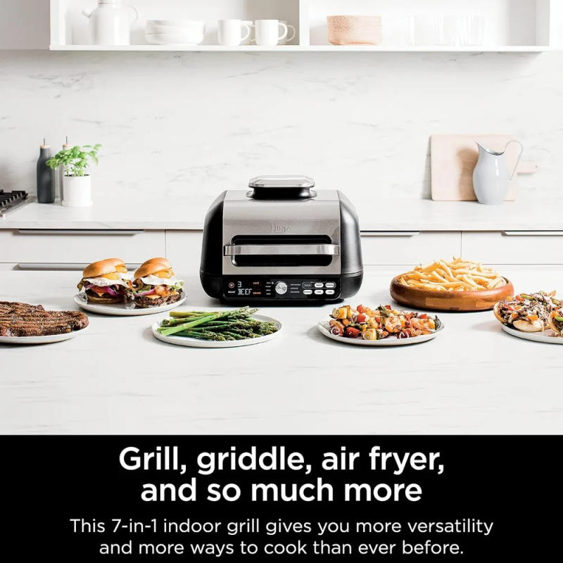 Description Picture 3 of itemIG651 Foodi Smart XL Pro 7-in-1 Indoor Grill/Griddle Combo, use Opened or Closed, Air Fry, Dehydrate & More, Pro Power Grate