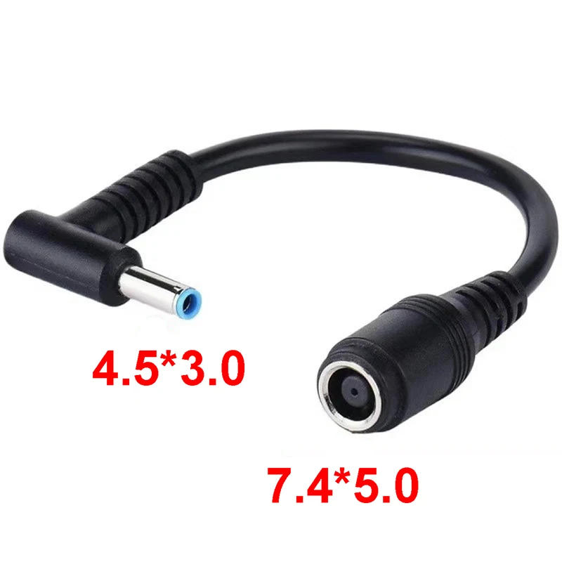 Description Picture 4 of item1PCS 7.4*5.0 to 4.5*3.0mm DC power charger converter an excellent alternative DC adapter connector cable for HP Dell Blue Tips