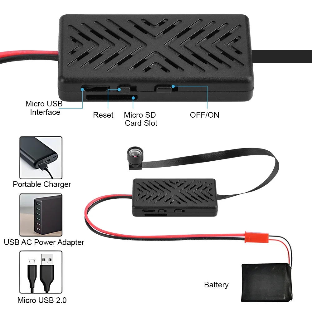 Description Picture 3 of item1080P DIY WIFI Mini Camera Module Motion Detection Sport DV P2P Camera Video Recorder Home Security Camcorder Remote Control