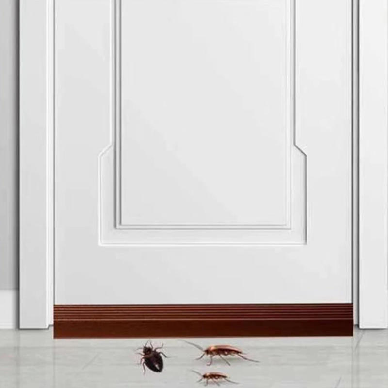 Description Picture 2 of itemKeeps Home Warm Home Improvement Door Bottom Seal Door Seal Strip All Season Use Easy To Install Faux Leather Material