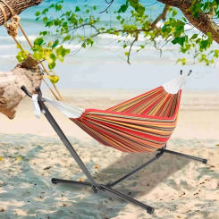 2-Person Hammock with Space Saving Steel Stand and Portable Carrying Bag, 48