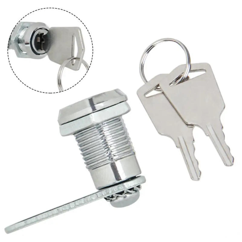 Description Picture 4 of item1PC Aluminum Drawer Lock Cabinet Mailbox Filing Furniture Lock With Key Cabinet Lock Household 2 Keys
