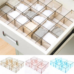 Plastic Drawer Organizer Box for Jewelry Box Partition Drawer Divider Storage Item Desk Organizer Underwear Organizer Drawer Box