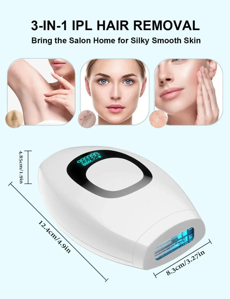 Description Picture 3 of itemLaser Epilator IPL Hair Removal For Women Body Bikini Facial 999,999 Flashes Permanant Painless IPL Hair Remover Laser Epilator