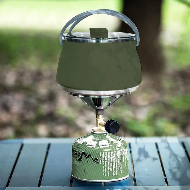 Description Picture 3 of itemSilicone Folding Kettle Portable Coffee Tea Cooker Collapsible Mini Boiling Pot Outdoor Camping Travel Hiking Boiling Water Pot