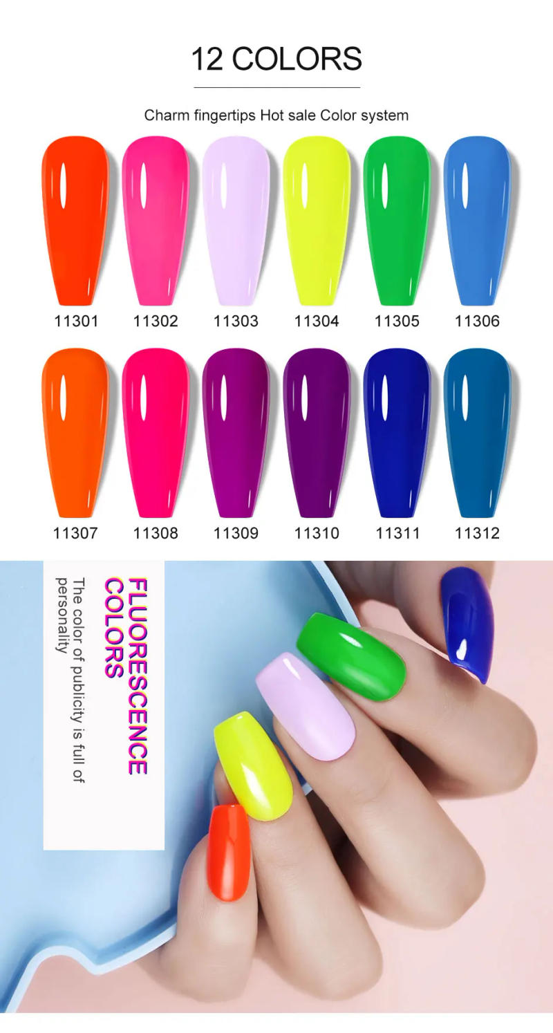 Description Picture 5 of itemNAILCO 15ml Colors Gel Nail Polish Vernis Semi Permanent Solid Soak Off UV Gel Varnish Nail Art Manicure Base Top Coat Nail Glue