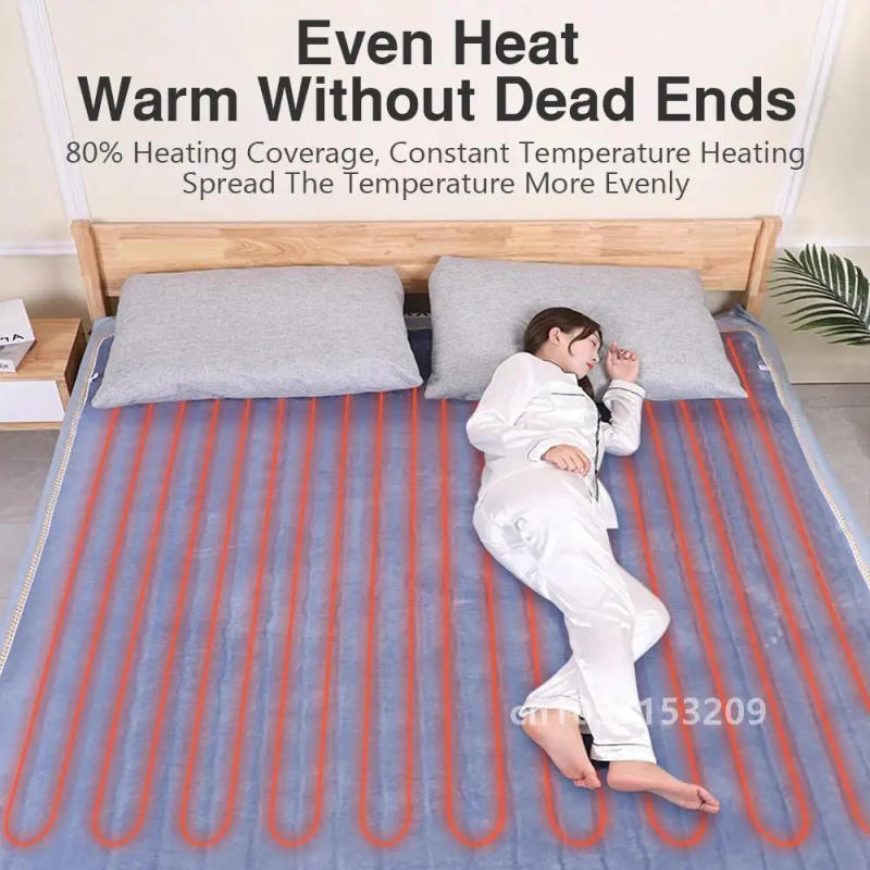 Description Picture 5 of item220V Electric Blanket Sheet Intelligent Control Thicken Security Electric Heating Thermostat Blanket Body Warm Electric Mattress