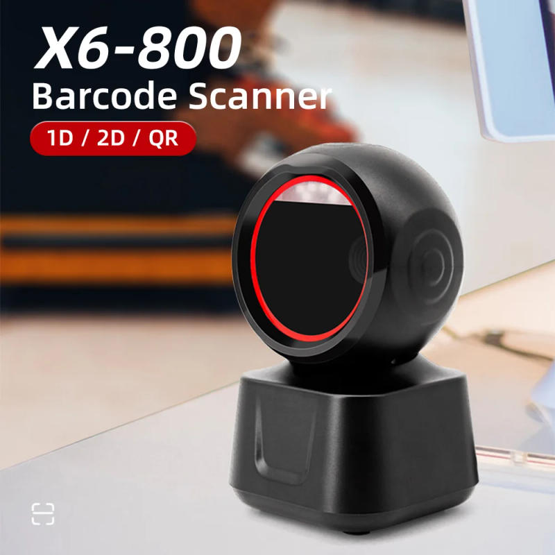 Description Picture 4 of item1D 2D QR Wired Barcode Scanner High-speed Platform Hands-Free Automatic Sense Reader USB Port Plug&Play for Window Android