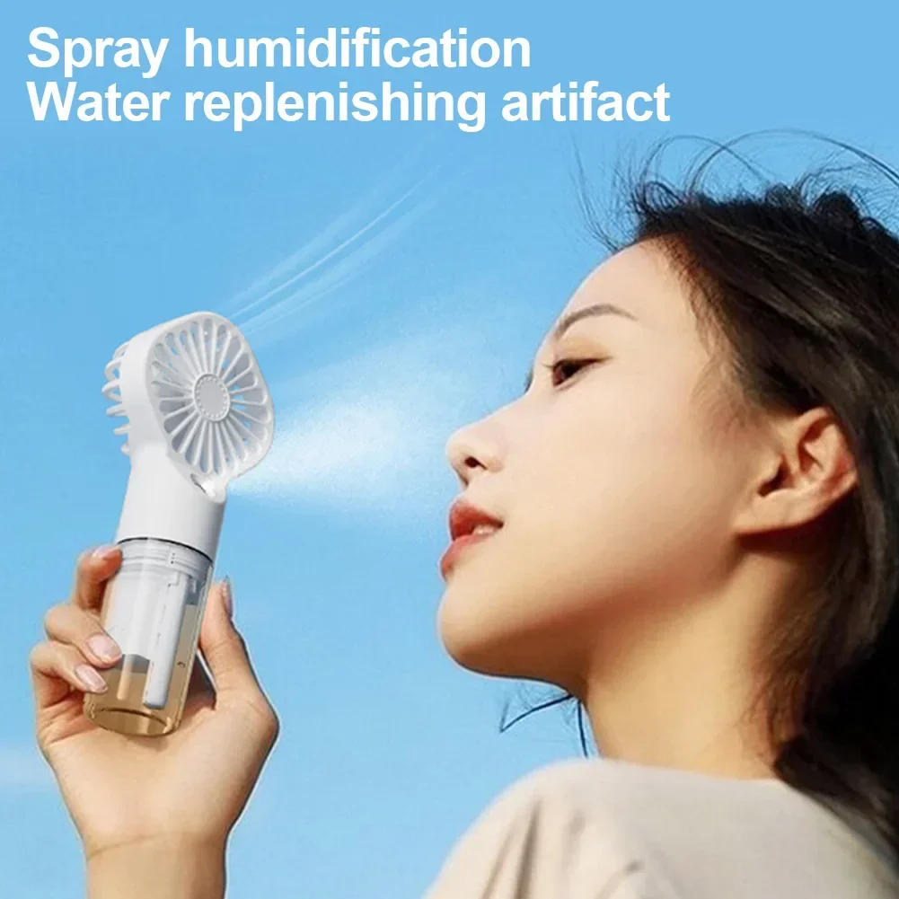 Description Picture 5 of itemHandheld Mini Air Conditioner USB Rechargeable Portable Humidifier Mist Cooler Cooling Spray Humidifier Fan for Home/Office/Dorm