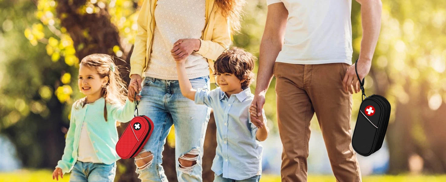 Description Picture 2 of itemTravel Medication Organizer Bag for Emergency Medical Supplies  2 EpiPens Insulated Pouch Survival Kit  Camping Equipment