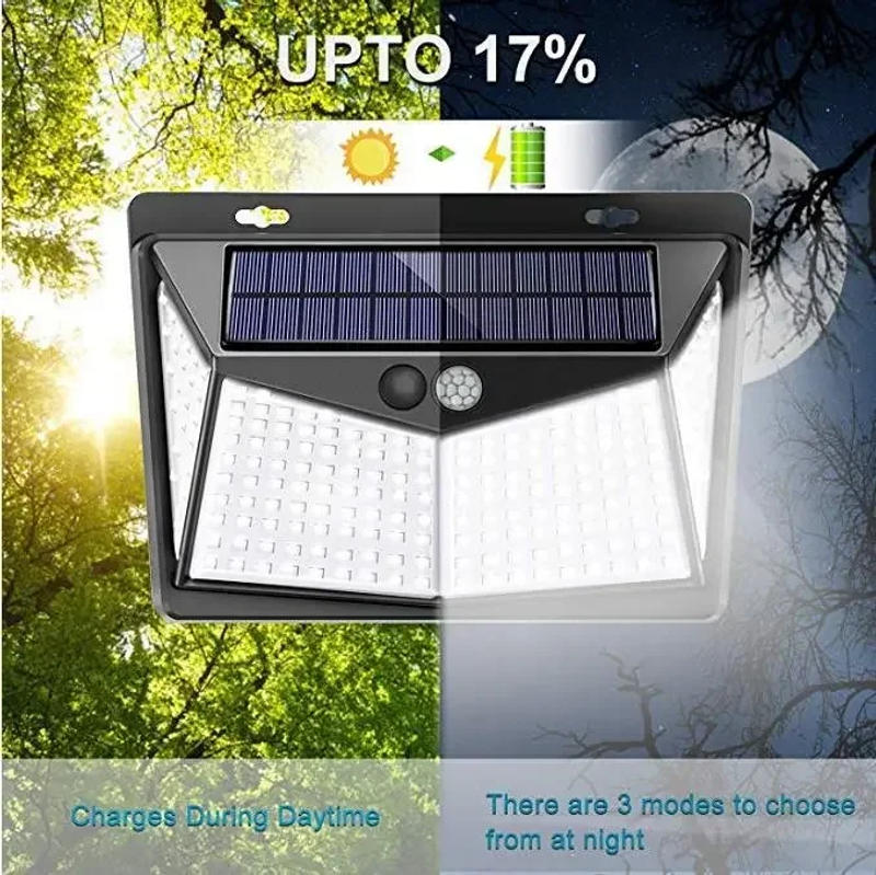 Description Picture 6 of itemLatest 208LED Solar Wall Light Outdoor Waterproof Advanced Human Body Sensor Street Light Suitable for Courtyard Garden Streets