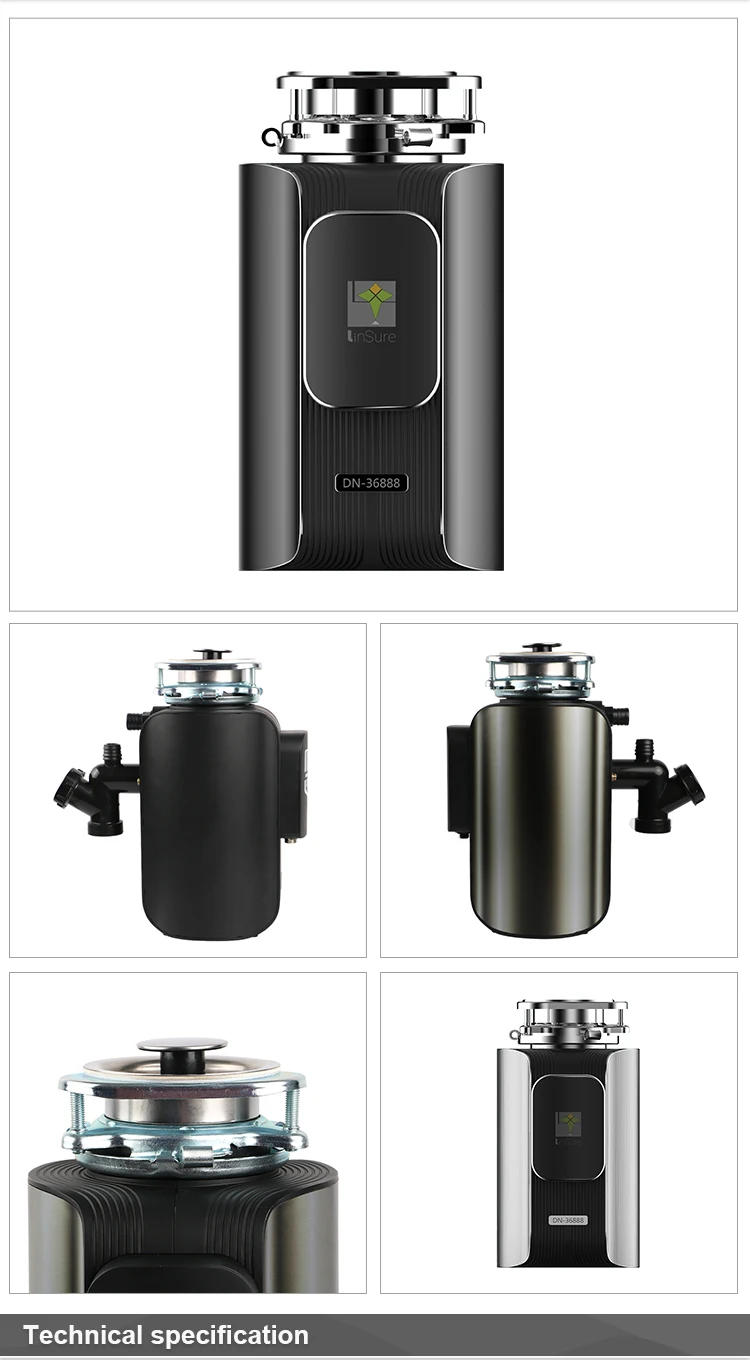 Description Picture 3 of itemHousehold Kitchen Food Waste Grinder Sink Disposer Crusher Waste Disposal Machine