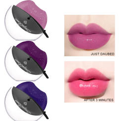 Lip-shaped Lipstick Temperature Color Changing Velvet Matte Moisturizing Lip Gloss Waterproof Non-stick Cup Lipstick